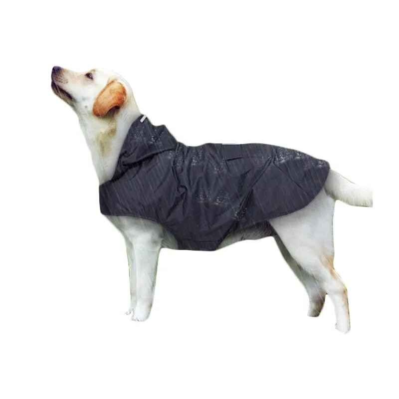 Poncho De Pluie Imperméable Pour Chien,Veste À Capuche,Vêtements De Pluie Pour Animaux De Compagnie Avec Rayure De Coulée,Fournitures Pour Animaux De Compagnie,Extérieur - Type Black-6xl
