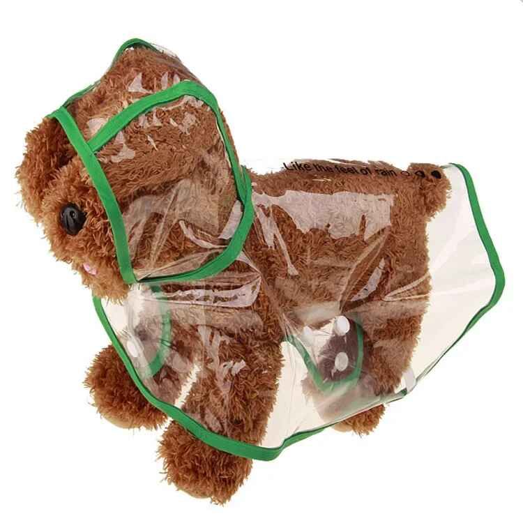 Xs-8xl Pet Chien Chiot Vêtements Imperméable Transparent Vêtements De Pluie Document De Mode Bord Snap Design Manteau De Pluie Pour Grands Chiens Costumes - Type Green-M #C