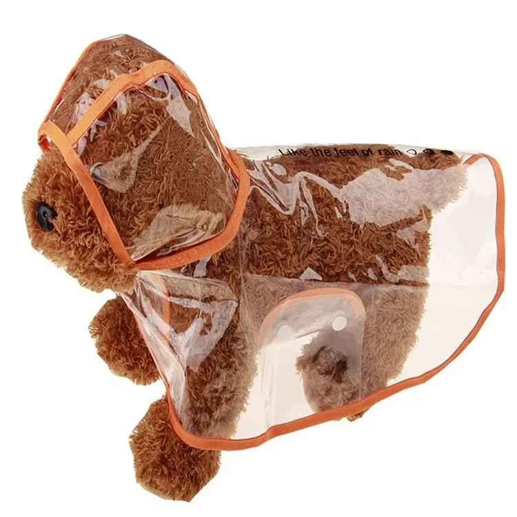 Xs-8xl Pet Chien Chiot Vêtements Imperméable Transparent Vêtements De Pluie Document De Mode Bord Snap Design Manteau De Pluie Pour Grands Chiens Costumes - Type Orange-4xl #C