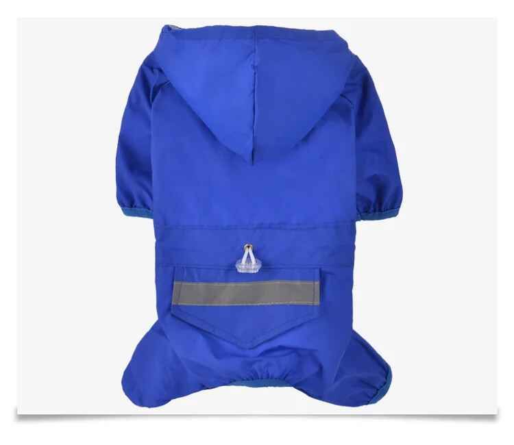 Veste Imperméable À Capuche Pour Animaux De Compagnie,Vêtements De Pluie D'extérieur Pour Chiens Et Chats,Vêtements De Coulée Pour Chiots,Fournitures De Vêtements En Déclin - Type Bleu-M #A