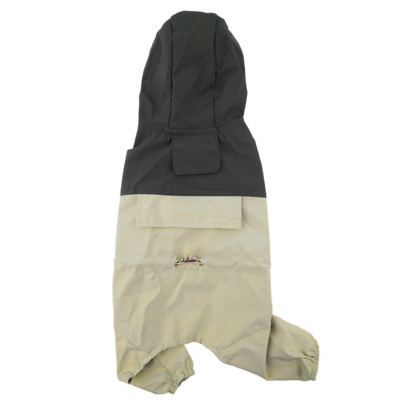 Veste Imperméable En Polyester Pour Petits Chiens,Vêtements Pour Chiens,Imperméable,Blocage De Documents,Tenues Pour Chiots,Doux - Type Khaki-Xxl-Chest 58cm