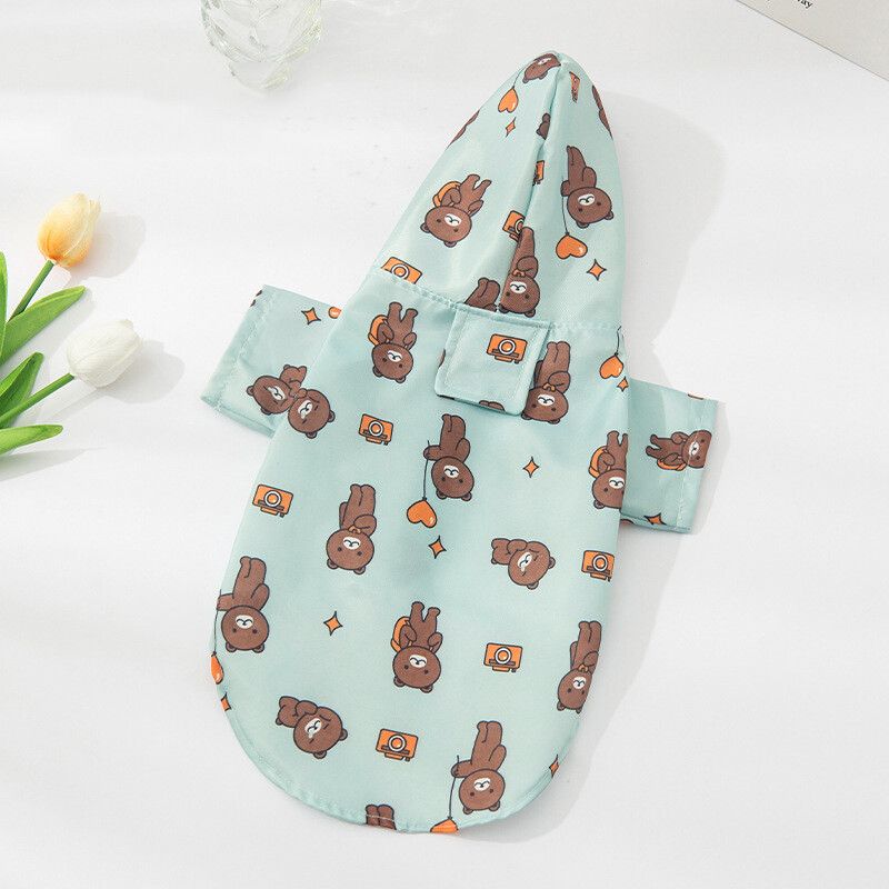 Poncho Imperméable À Quatre Pattes Mackintosh Pour Animaux De Compagnie,Vêtements Pour Chiots,Petits Et Moyens Chiens,Bichon,Jour De Pluie - Type Blue-Xl