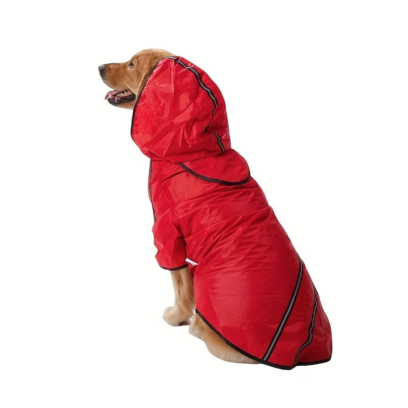 Imperméables Pour Chiens De Moyenne,Moyenne Et Grande Taille,Rai À Capuche,Mesurer La Taille Avant De Passer Une Commande - Type Rouge-6xl #D