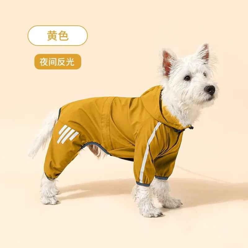 Imperméable Coupe-Vent Pour Petit Chien,Veste Rigide,Sweat À Capuche,Vêtements Pour Animaux De Compagnie,Fournitures Pour Animaux De Compagnie - Type Yellow-L