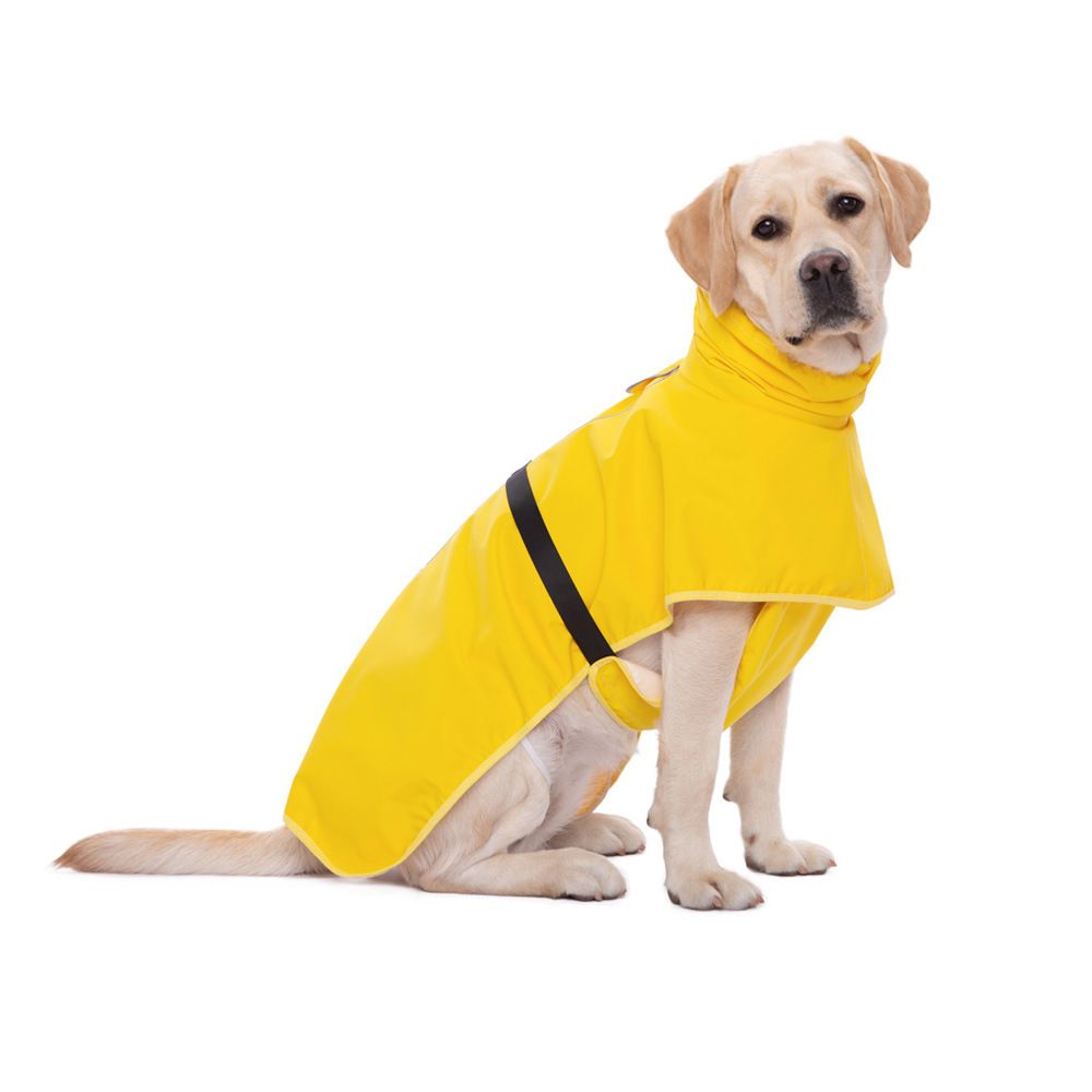 Poncho Imperméable Pour Chiens Moyens Et Grands,Vêtements D'extérieur Pour Animaux De Compagnie,Labrador,Golden Retriever,Corgi - Type Yellow-5xl