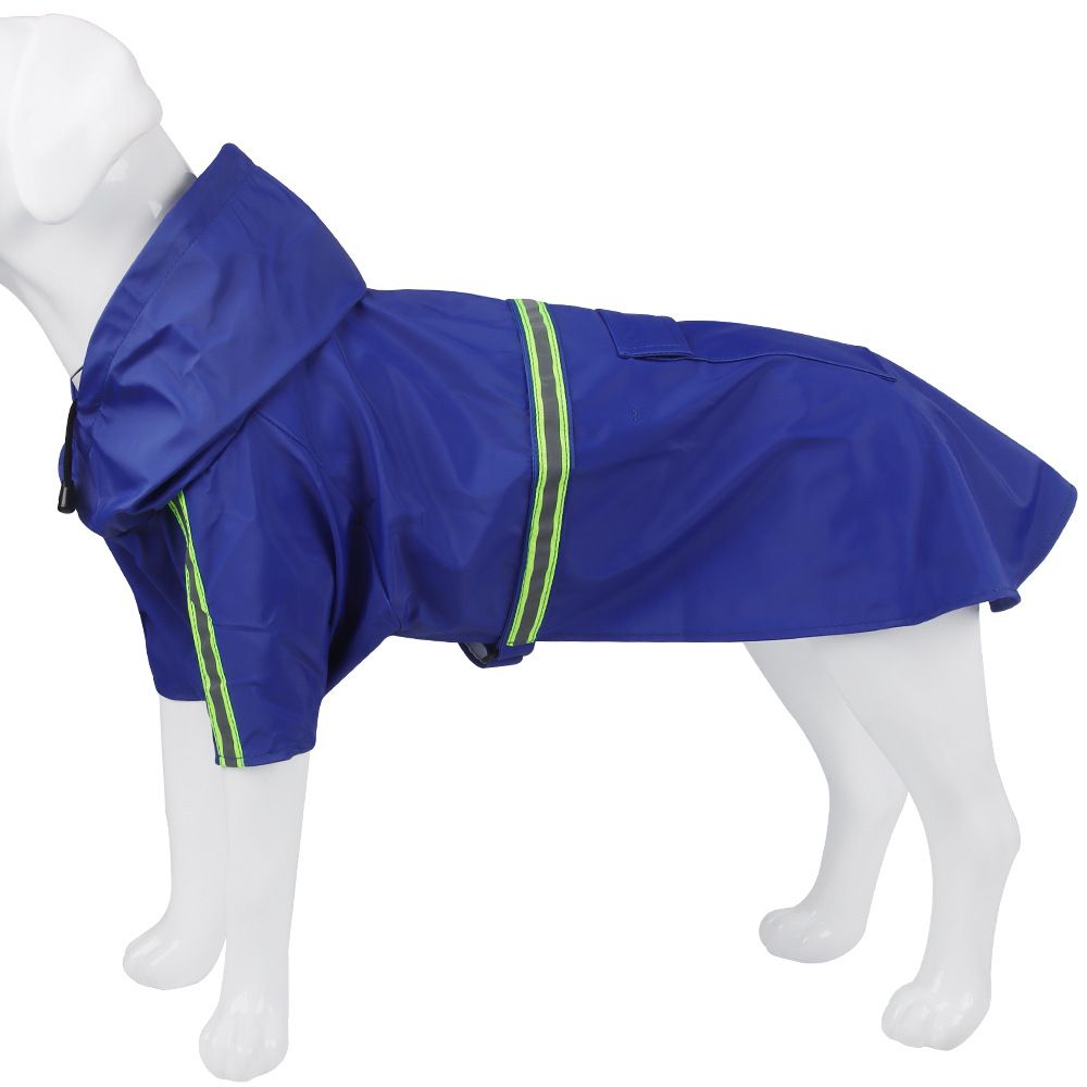 Vêtements Imperméables Pour Chiens Et Chiots,Imperméables,Pour Grands,Moyens Et Petits Chiens,Articles Pour Animaux De Compagnie - Type Bleu-S
