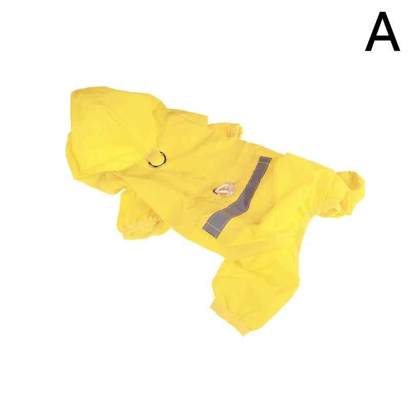 Combinaison Imperméable À Double Couche Pour Chiens,Veste De Pluie À Capuche,Imperméable Casting,Fournitures Pour Animaux De Compagnie,Petits,Moyens Et Grands Chiens - Type A-S