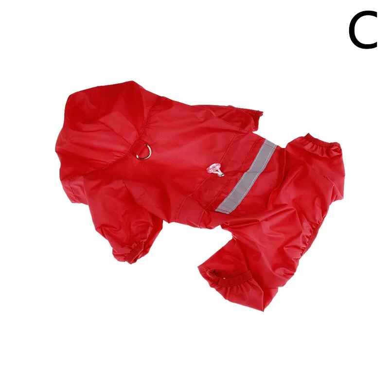 Combinaison Imperméable À Double Couche Pour Chiens,Veste De Pluie À Capuche,Imperméable Casting,Fournitures Pour Animaux De Compagnie,Petits,Moyens Et Grands Chiens - Type C-M