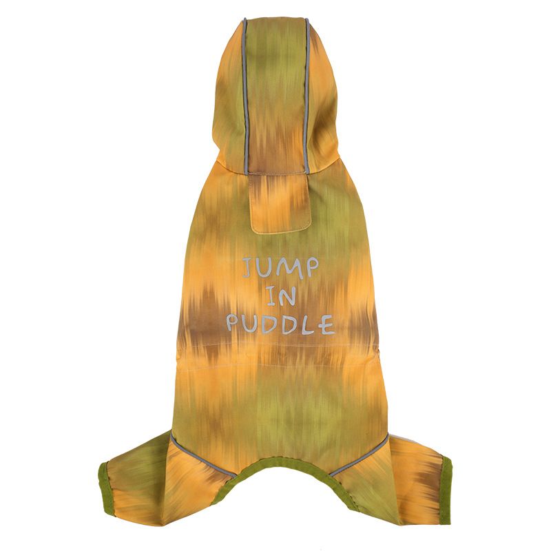 Imperméable Imperméable Pour Chien,Vêtements Pour Animaux De Compagnie Pour Chihuahua,Manteau De Pluie Maltais,Combinaison Pour Petits Et Moyens Chiens,Salopette - Type Colorful Yellow-L-Chest 44cm