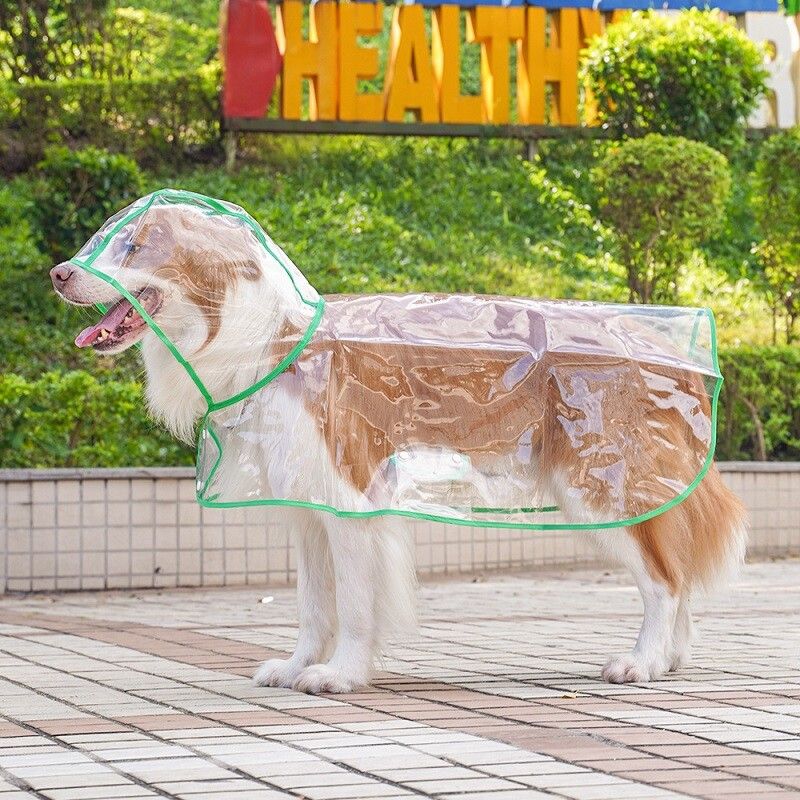 Imperméable Imperméable À Capuche Transparent Pour Chien,Veste De Pluie,Vêtements Pour Animaux De Compagnie,Marche En Plein Air,Petits,Moyens Et Grands Chiens - Type Green-Xs
