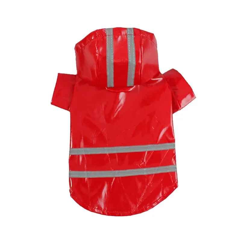 Imperméable Imperméable Pour Animaux De Compagnie Avec Capuche,Poncho De Pluie Coulé,Vêtements Pour Animaux De Compagnie Teddy Bikini Corgi,Chats Et Chiens,Petit,Moyen,1 Pièce - Type Rouge-M