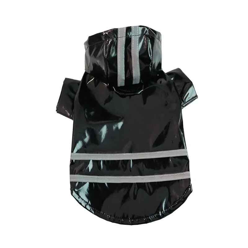Imperméable Imperméable Pour Animaux De Compagnie Avec Capuche,Poncho De Pluie Coulé,Vêtements Pour Animaux De Compagnie Teddy Bikini Corgi,Chats Et Chiens,Petit,Moyen,1 Pièce - Type Black-M