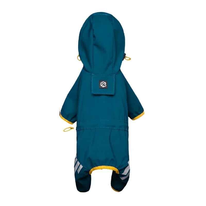 Imperméable Imperméable Pour Chien,Vêtements Pour Animaux De Compagnie Pour Chihuahua,Manteau De Pluie Maltais,Combinaison Pour Petits Et Moyens Chiens,Salopette Pour Chiens - Type Bleu-L #F