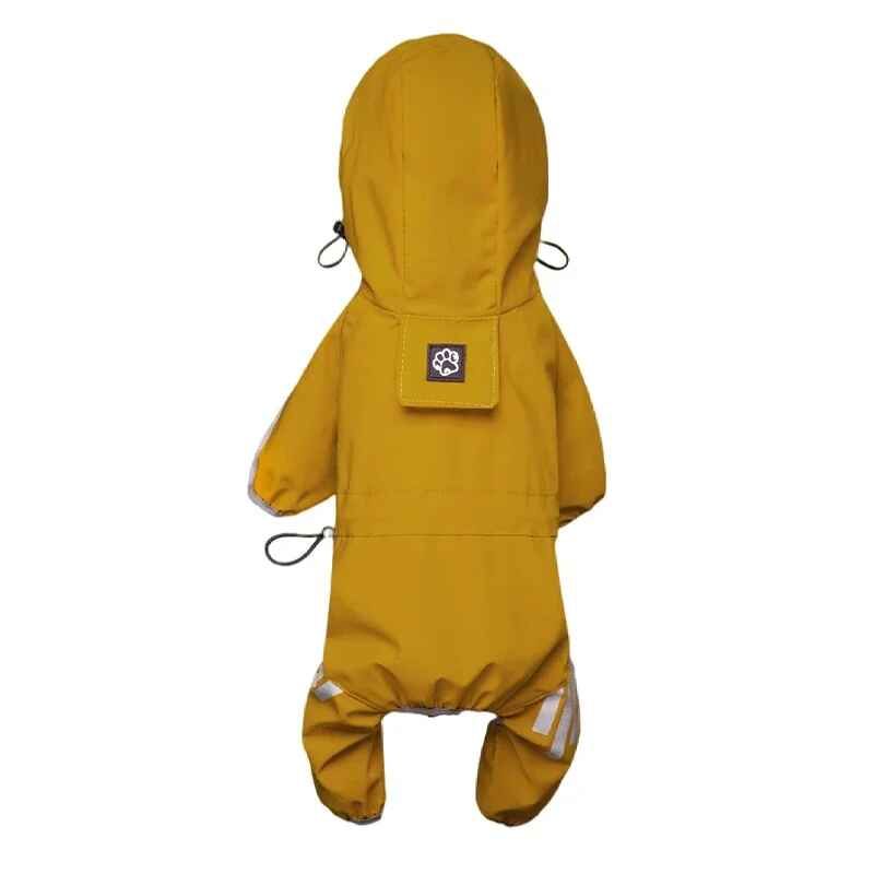 Imperméable Imperméable Pour Chien,Vêtements Pour Animaux De Compagnie Pour Chihuahua,Manteau De Pluie Maltais,Combinaison Pour Petits Et Moyens Chiens,Salopette Pour Chiens - Type Yellow-Xl #I