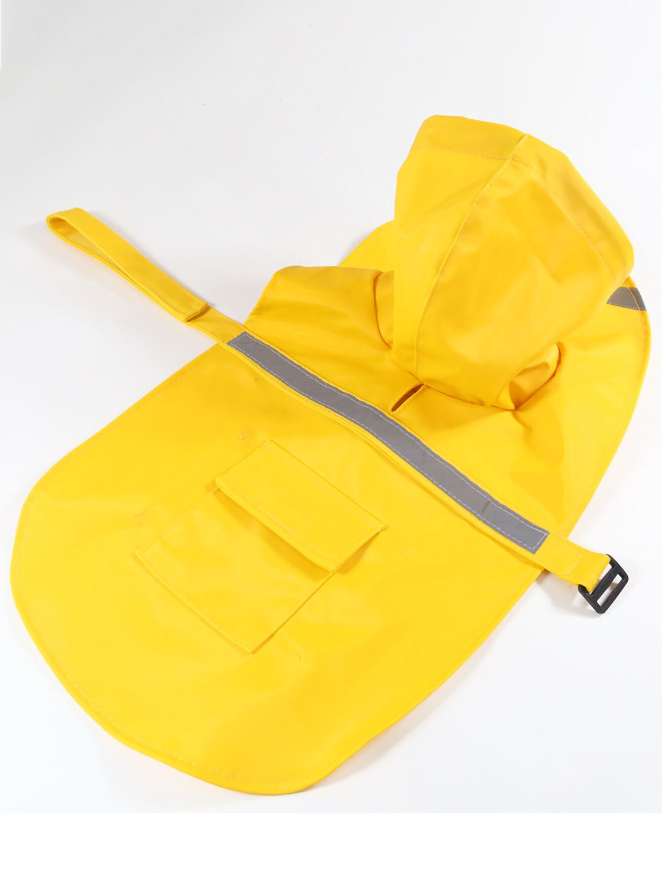 Imperméable Pour Chien Avec Capuche Lisse,Vêtements Imperméables,Convient Aux Chiens De Petite Et Moyenne Taille,1 Pièce - Type Yellow-Xxl