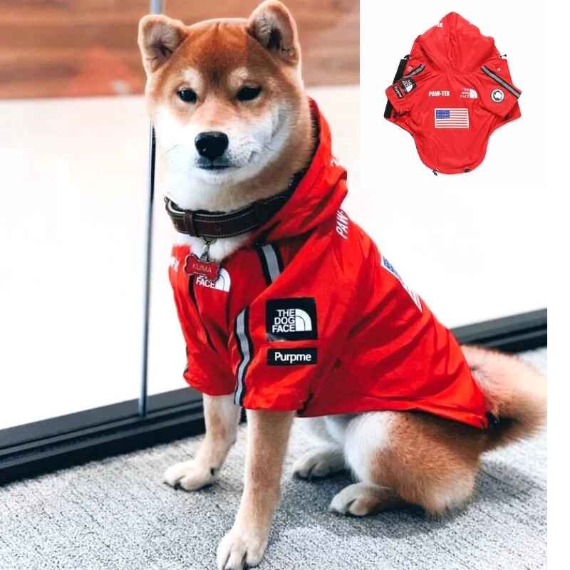 Veste Imperméable À Capuche À Deux Pattes Pour Animaux De Compagnie,Imperméable,Mince,Respirant,Shiba Inu,Vêtements Pour Chiens,Automne,Hiver - Type A-5xl