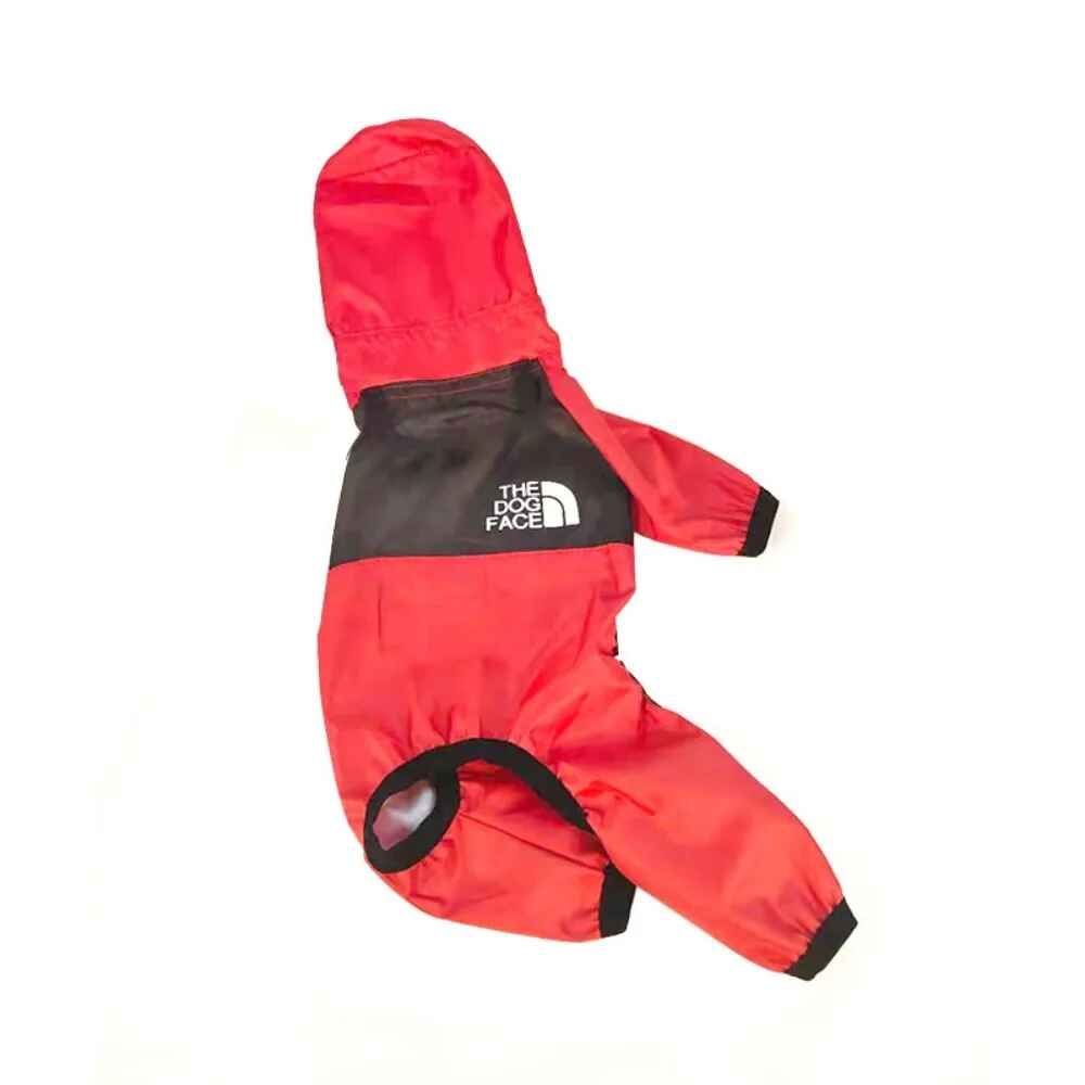 Imperméable Imperméable Pour Chien De Compagnie,Vêtements De Pluie Pour Animaux De Compagnie,Veste De Pluie Pour Chien Avec Capuche Poncho Pour Petits Et Moyens Chiens - Type Rouge-Xl