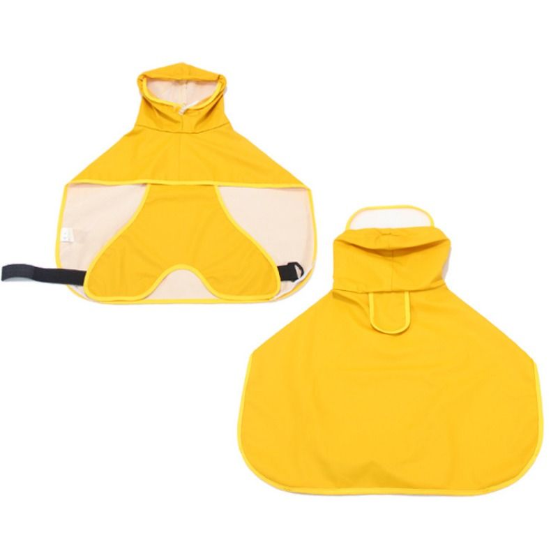 Tuniprotection-Vêtements En Fourrure Pour Animaux De Compagnie,Imperméable En Pu Pour Grand Chien,Fournitures Pour Chiens,1 Pièce - Type Yellow-L