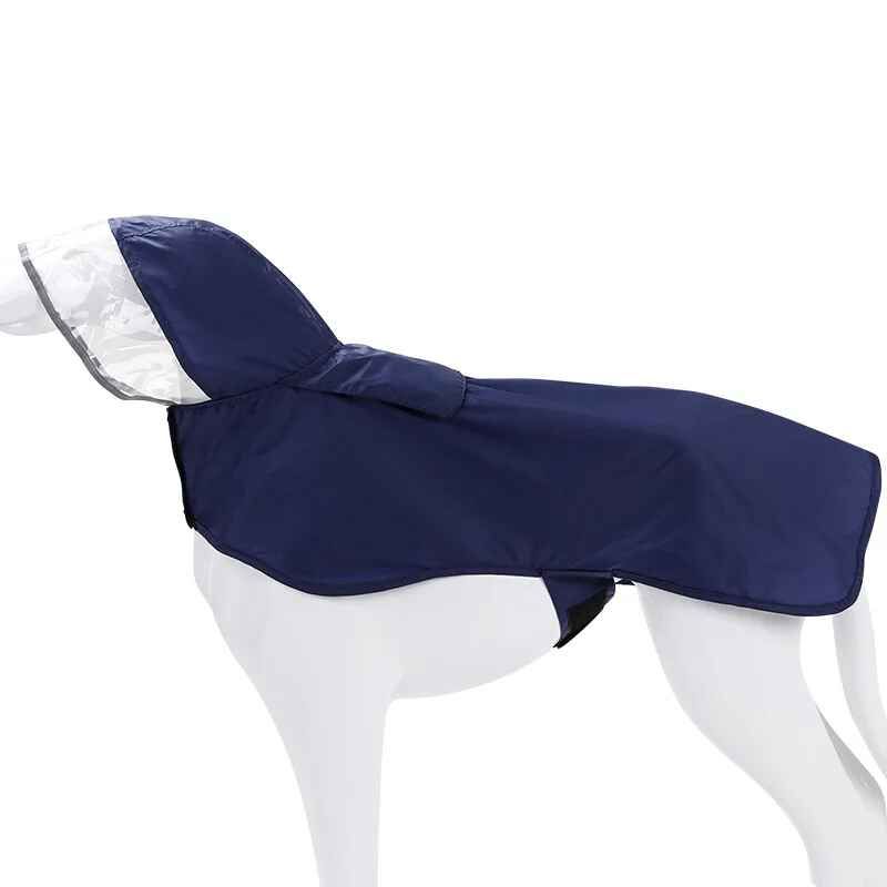 Doglemi-Imperméable Pour Chien De Compagnie,Veste De Pluie À Capuche,Coulée De Lumière,Imperméable Pour Chiot,Vêtements Golden Fadou Teddy - Type Bleu-L #A