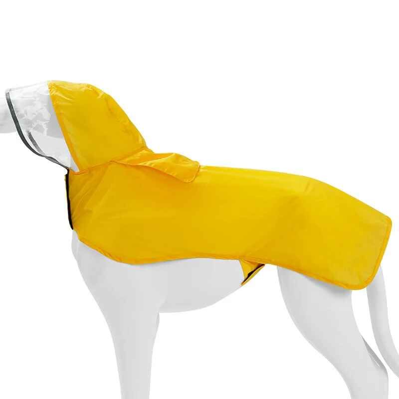 Doglemi-Imperméable Pour Chien De Compagnie,Veste De Pluie À Capuche,Coulée De Lumière,Imperméable Pour Chiot,Vêtements Golden Fadou Teddy - Type Yellow-Xs #A