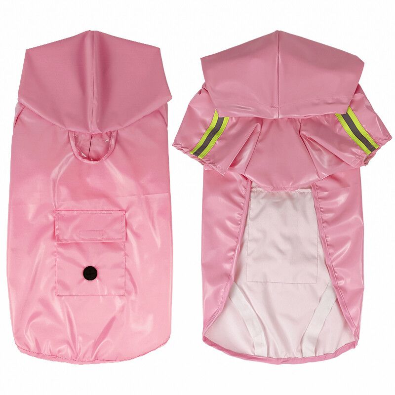 Imperméable Multifonction Pour Chiens,Vêtements Moulés,Coupe-Vent,Imperméable Pour Animaux De Compagnie - Type Pink-Xl