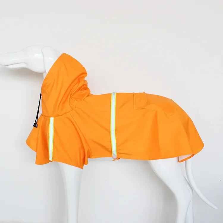 Imperméable Imperméable À Capuche Pour Grand Chien,Style Corgi Everak,Vêtements Pour Chiot,Coulée D'animaux De Compagnie,Coupe-Vent - Type Orange-4xl #E
