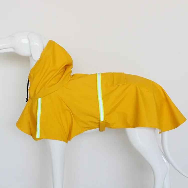 Imperméable Imperméable À Capuche Pour Grand Chien,Style Corgi Everak,Vêtements Pour Chiot,Coulée D'animaux De Compagnie,Coupe-Vent - Type Yellow-S #H