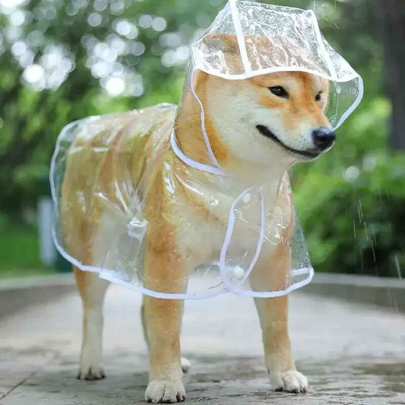 Poncho De Pluie À Capuche Transparent Pour Animaux De Compagnie,Veste Imperméable Pour Chien,Vêtements Pour Chiot,Petits Chiens,Pvc Souple - Type White-S #B