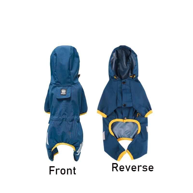 Poncho De Pluie Respirant Pour Animaux De Compagnie,Imperméable Pour Chien,Chats Et Chiens,Peut Être Remorqué,Blocage Des Documents,Fournitures D'été,Petits Et Moyens Chiens,1 Pièce - Type Bleu-Xl