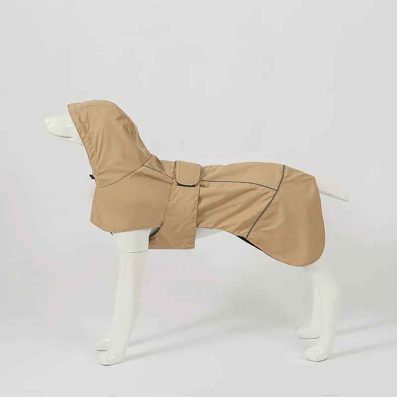 Poncho De Pluie Imperméable Avec Capuche Pour Animaux De Compagnie,Imperméable,Coupe-Vent,Double Couche,Chats Et Chiens,Fournitures Pour Animaux De Compagnie,Extérieur,1 Pièce - Type Brun Foncé-M