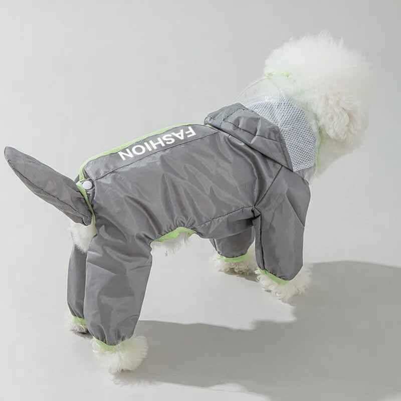 Poncho De Pluie Respirant Pour Animaux De Compagnie,Imperméable Pour Chien,Chats Et Chiens,Peut Être Remorqué,Blocage Des Documents,Fournitures D'été,Petits Et Moyens Chiens,1 Pièc - Type Green-Xxl
