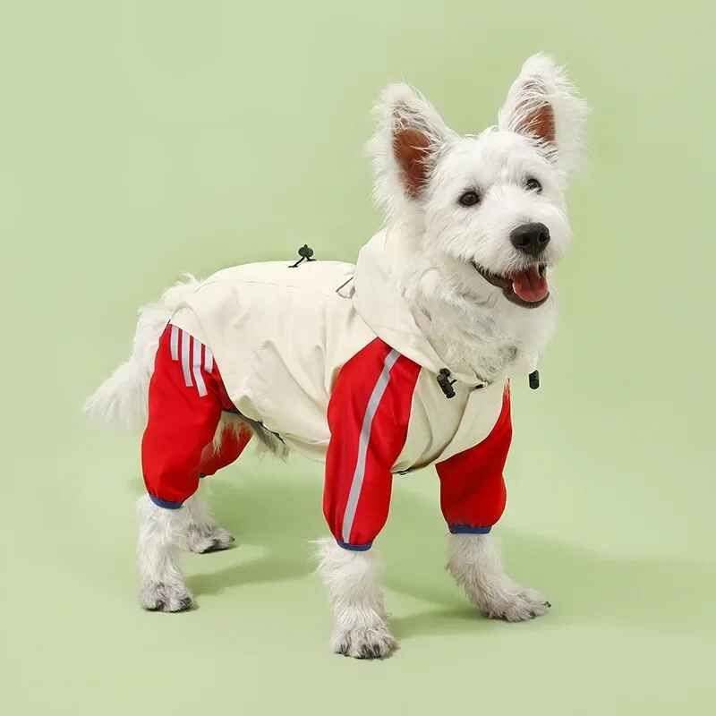 Imperméables Coupe-Vent Pour Petits Chiens,Combinaisons D'assaut Pour Animaux De Compagnie,Vêtements Chauds,Fournitures Pour Animaux De Compagnie,Automne Et Hiver - Type Red-2xl