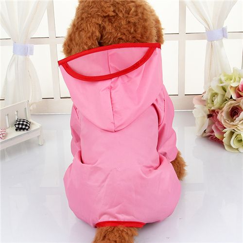 Imperméables À Capuche Pour Chiens De Compagnie De Marque Vêtements Imperméables Pour Petits Chiens Chihuahua Sarl Perforé Imperméable Pour Chien Poncho Veste De Pluie Pour Chiot Xs-X - Type Pink-L