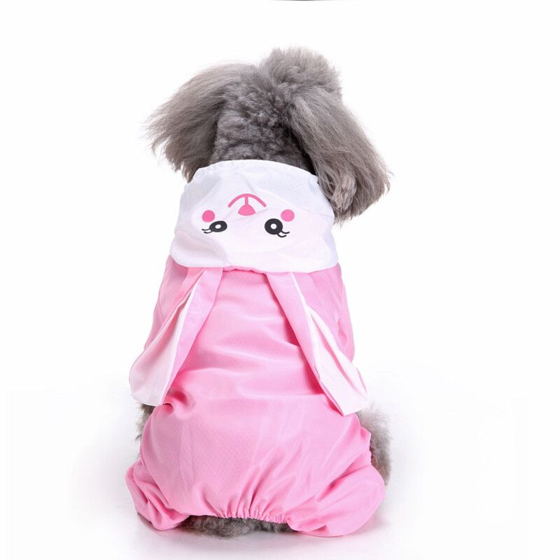 Veste Imperméable À Capuche Pour Chien,3 Couleurs,Vêtement Imperméable Pour Petit Chien,Carlin,Chihuahua,Poncho,Chiot - Type Pink-Xl