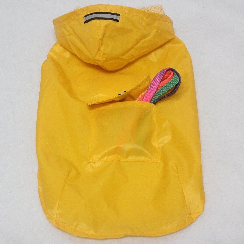 Manteau Imperméable Pour Petit Et Grand Chien,Vêtement D'extérieur,Veste De Pluie Réfléchissante,Poncho En Maille Respirante Pour Chiot,Grand Chien - Type Yellow-5xl