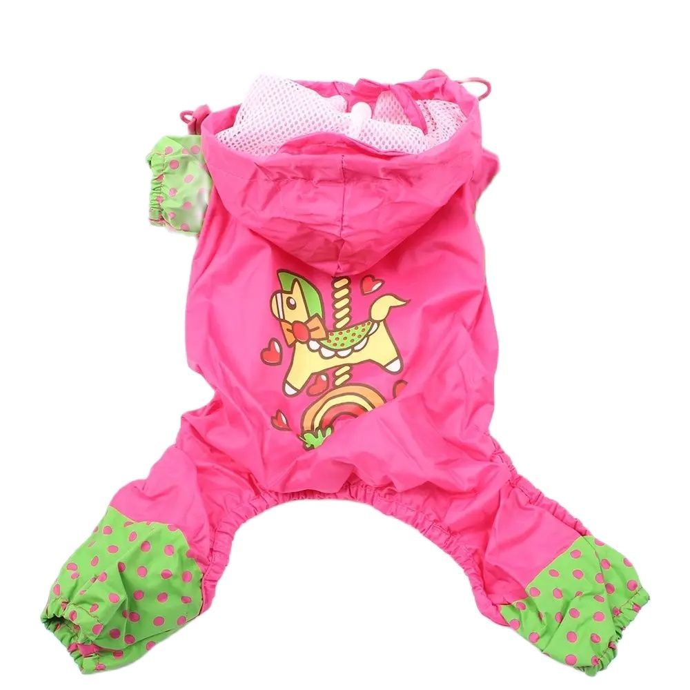Combinaison Imperméable Pour Animaux De Compagnie,Tenue Pour Chiens Et Chats,Petit,Moyen,Grand - Type Rouge-S