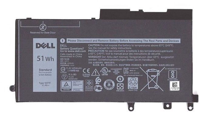 Batterie DELL 51WHR Lithium Ion 3 cellules Accessoire compatible - vue 2