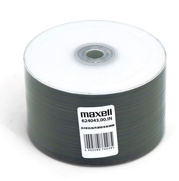 CD R 700MB 80MIN MAXELL PRINTABLE 50 pcs