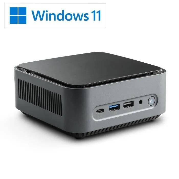 Mini PC CSL Narrow Box Premium 500 Go .2 SSD Win11Pro - vue 2