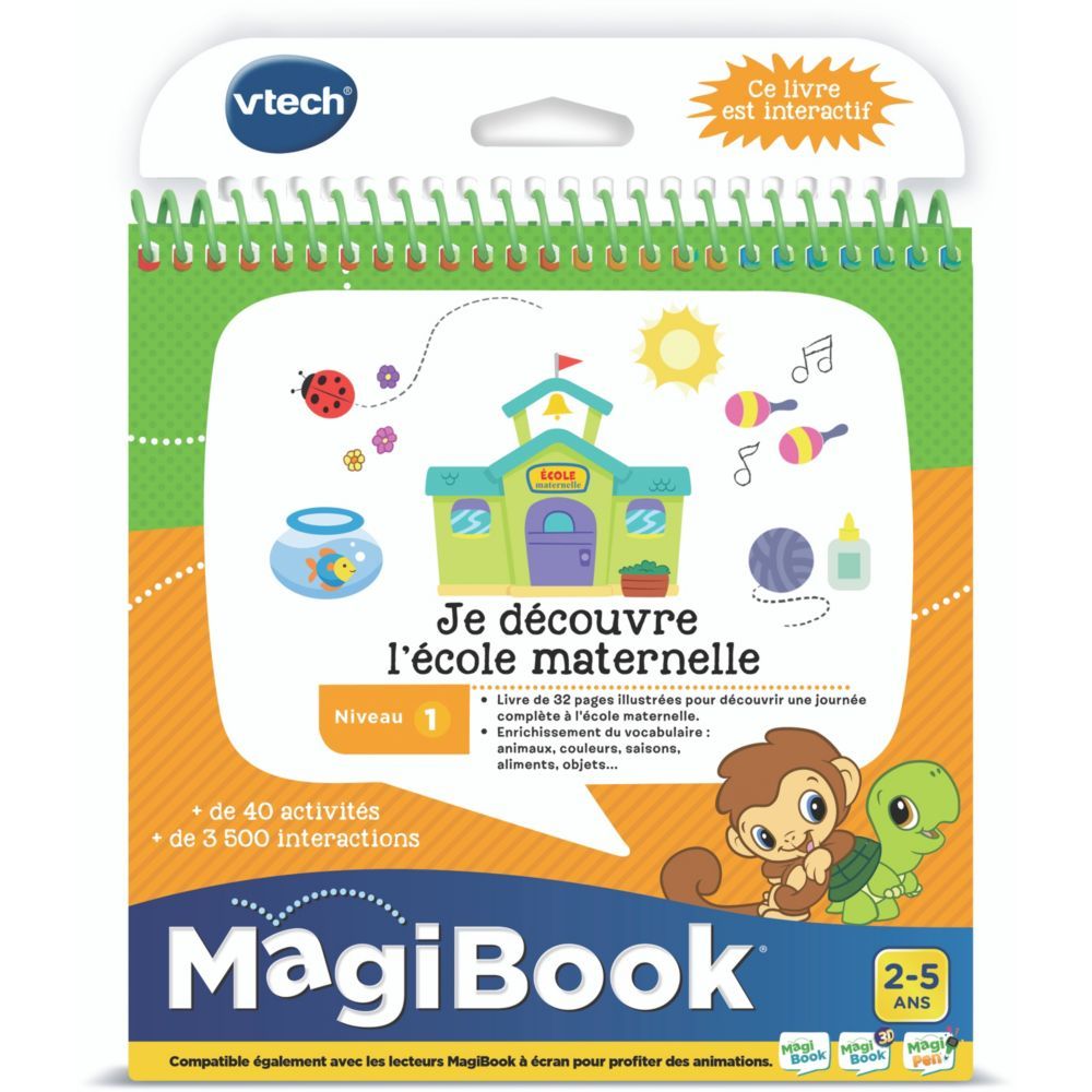 VTECH MAGIBOOK - JE DECOUVRE L'ECOLE MATERNELLE VTECH MAGIBOOK - JE DECOUVRE L'ECOLE MATERNELLE