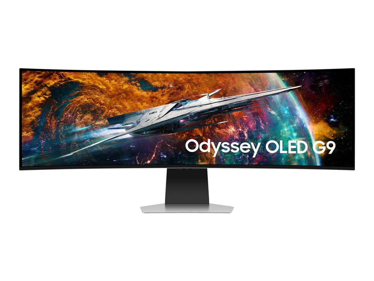 Samsung Odyssey OLED G9 S49CG950SU - G95SC Series - moniteur OLED - Intelligent - jeux - incurvé - 49 - 5120 x 1440 UWQHD @ 240 Hz - 250 cd/m² - 1000000:1 - DisplayHDR 400 True Black - 0.03 ms -...