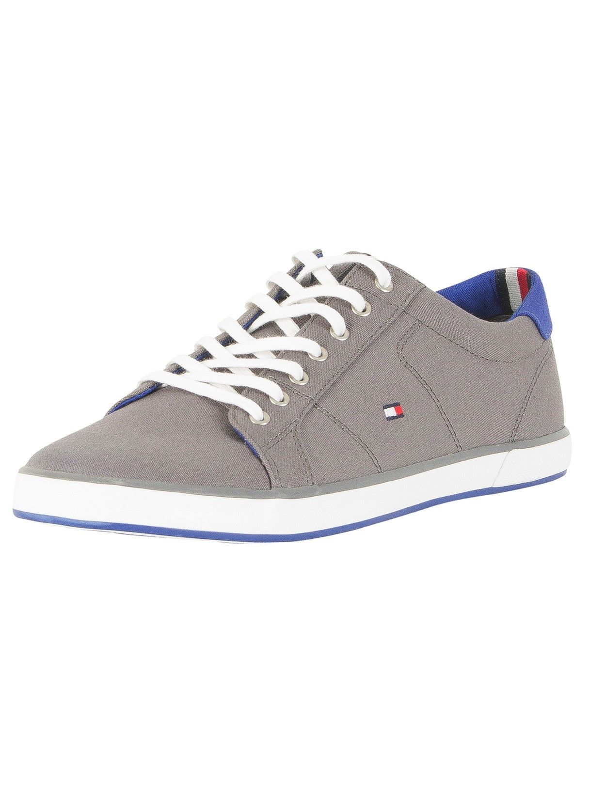 Tommy Hilfiger Baskets En Toile Drapeau, Gris - 39