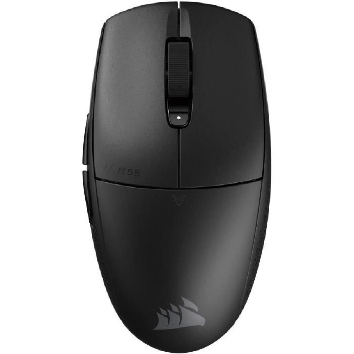 Souris Gaming Sans Fil - CORSAIR - M55 Wireless - Noire. Sym¿trique Souris Gaming Sans Fil - CORSAIR - M55 Wireless - Noire. Sym¿trique