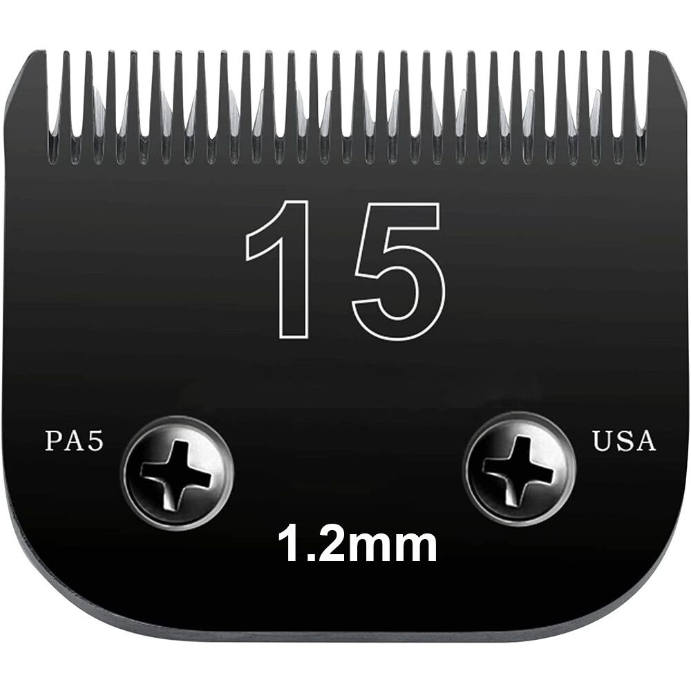 Comparer les prix de Ensemble De Tondeuses De Toilettage Pour Chiens,Poignées Noires,Acier Inoxydable,Compatible Avec Les Tondeuses Andis,Oster A5,Wahl,Série Km10,Détachable - Type [15]-1.2mm #C