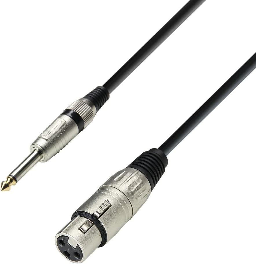 Cables 3 STAR MFP 0100 - Câble Micro XLR femelle vers Jack 6,35 mm mono 1 m