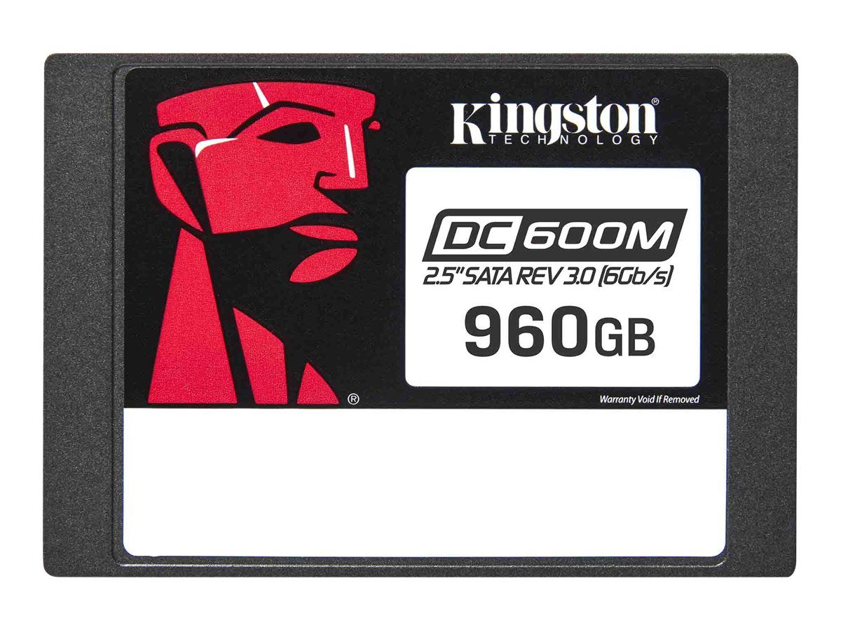 Kingston DC600ME - SSD - Enterprise, Mixed Use - chiffré - 960 Go - interne - 2.5 - SATA 6Gb/s - AES 256 bits - TCG Opal Encryption 2.0