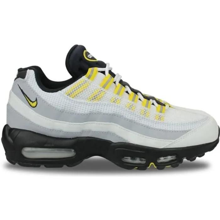 Chaussures De Running Nike Air Max 95 Essential - Blanc/Noir/Jaune - Homme