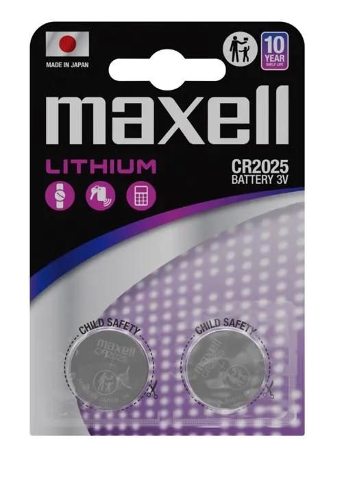 Lot de 2 piles bouton au lithium CR2025 3 V de Maxell Neuf - vue 2