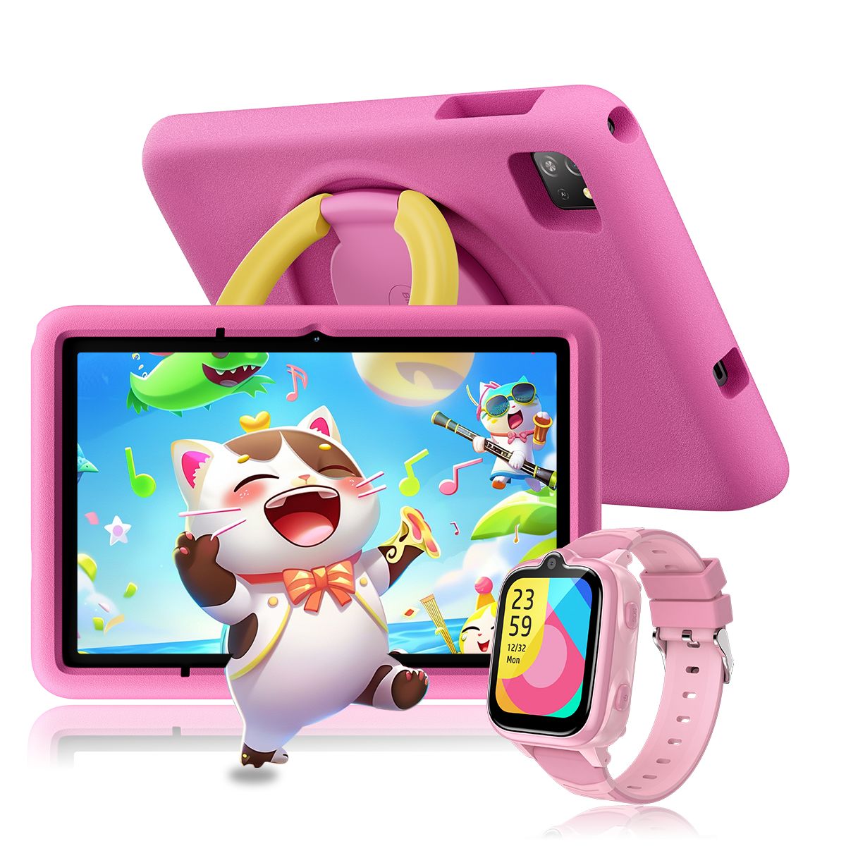 Blackview Tab A6 Kids Tablette pour Enfants Android 14 10.1 HD+ 12Go + /SD 1TB 5100mAh Avec Montre Enfant Z10
