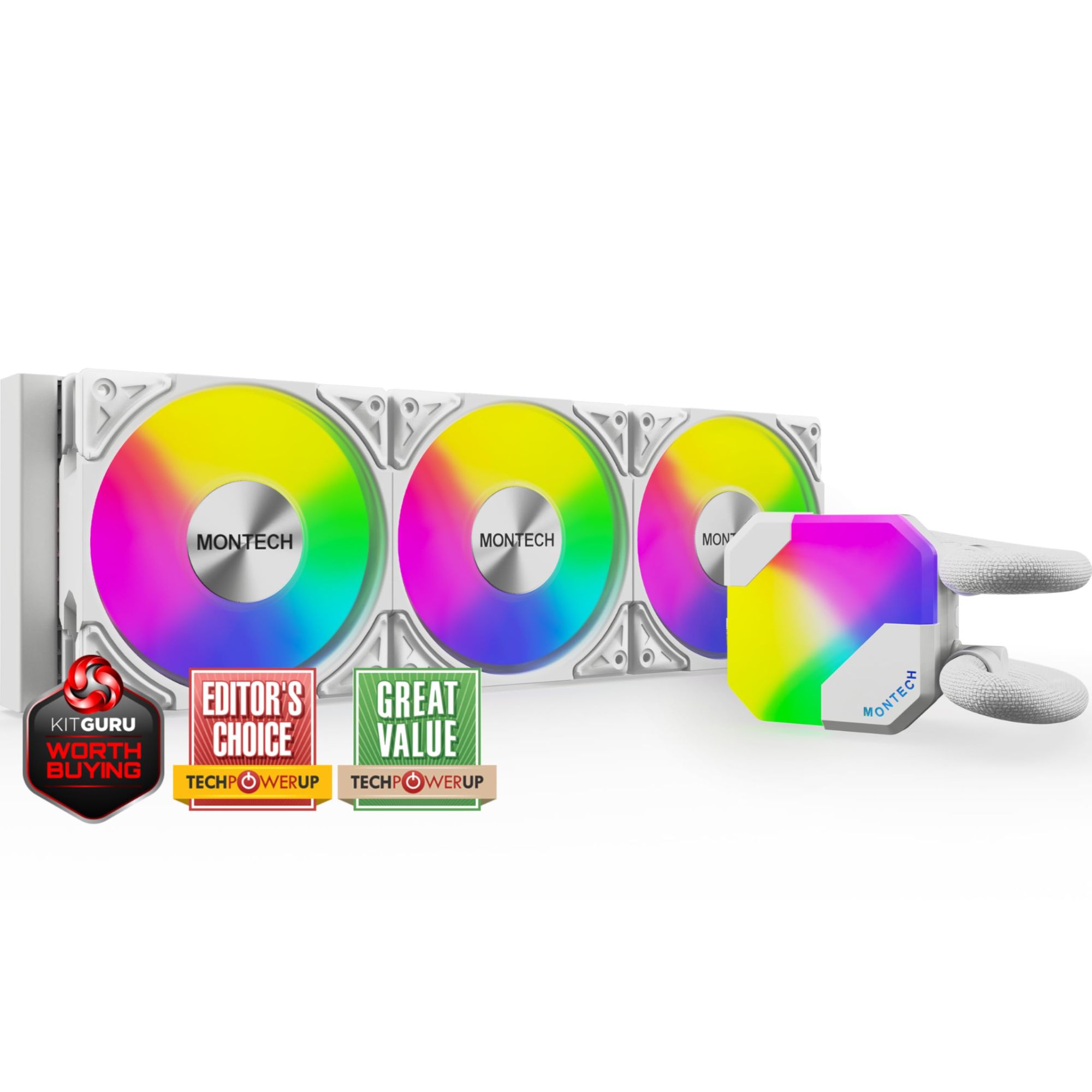 Montech Modèle du produit : Kit Watercooling AIO HyperFlow RGB 360mm Neuf - vue 3